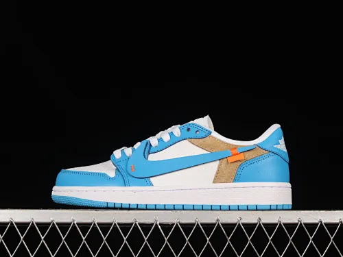 All categories Air Jordan Jordan series basketball shoes Air Jordan 1 Low Air Jordan 1 Low AJ1 Joe 1 white and blue low-top casual sneakers CZ0790-148